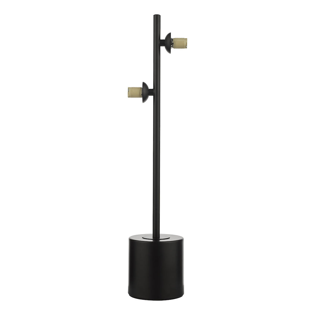 dar-lighting-Spiral 2 Light Table Lamp Matt Black Fitting Only