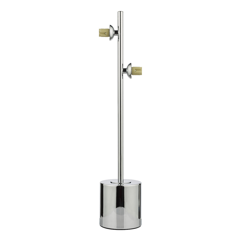 dar-lighting-Spiral 2 Light Table Lamp Polished Chrome Fitting Only