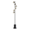 dar-lighting-Spiral 6 Light Floor Lamp Matt Black Smoked Glass