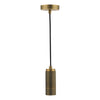 dar-lighting-1 Light Knurled Brass E27 Suspension
