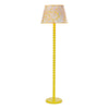 Dar Lighting - Spool Floor Lamp Gloss Yellow Base Only