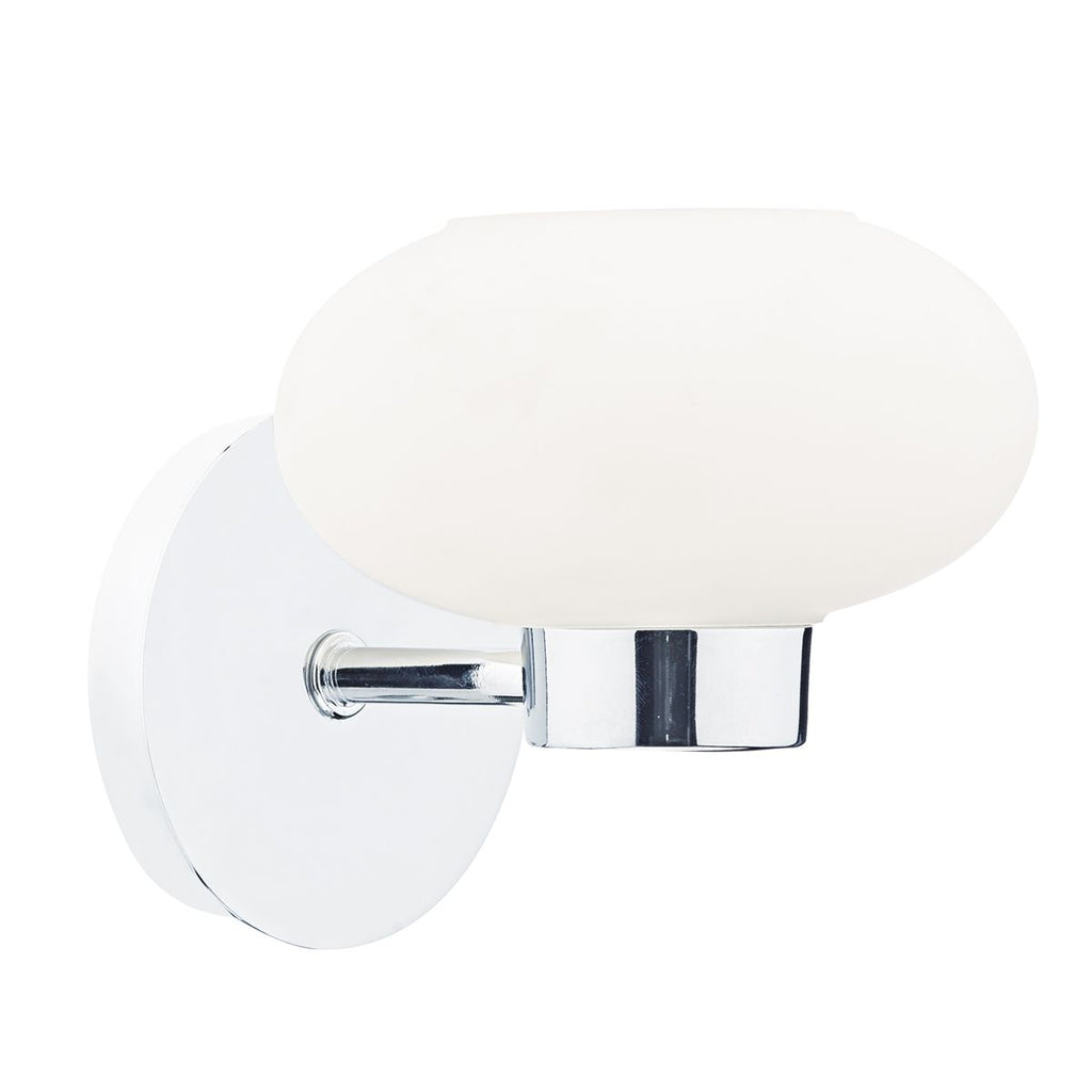 System Single Wall Light Polished Chrome by Dar Lighting