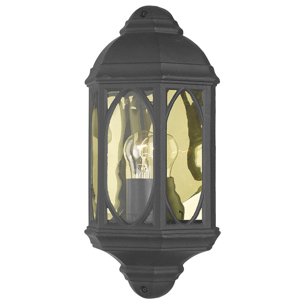 Tenby Wall Light Black IP43 by Dar Lighting