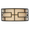 Tumola 2 Light Wall Light Bronze by Dar Lighting