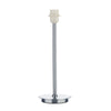 Tuscan Table Lamp Base Only Satin Chrome by Dar Lighting