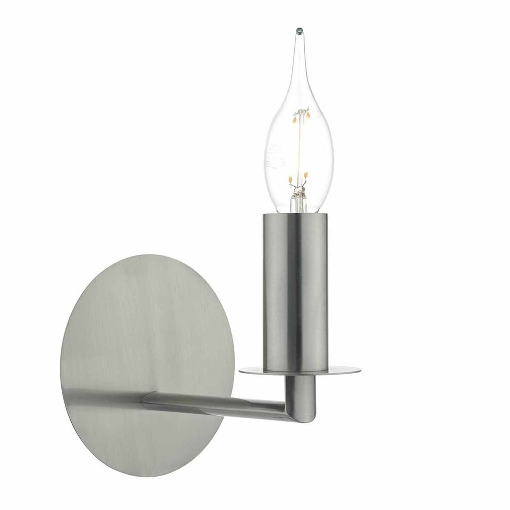 Tyler Wall Light Satin Nickel by Dar Lighting