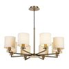 Tyler 8 Light Dual Mount Pendant Bronze by Dar Lighting