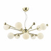 Ursa 10lt Pendant Gold & Opal Glass by Dar Lighting
