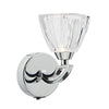 Vito Single Wall Light Polished Chrome by Dar Lighting