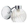 Yasmin Single Wall Light Polished Chrome by Dar Lighting