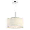 Zaragoza 3 Light Pendant Cream 400MM by Dar Lighting