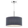 Zaragoza 3 Light Pendant 40CM Grey by Dar Lighting
