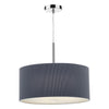 Zaragoza 3 Light Pendant 60CM Grey by Dar Lighting