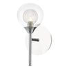 Zeke Wall Light Polished Chrome by Dar Lighting