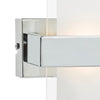 Apt LED Wall Light Polished Chrome & Glass by Dar Lighting