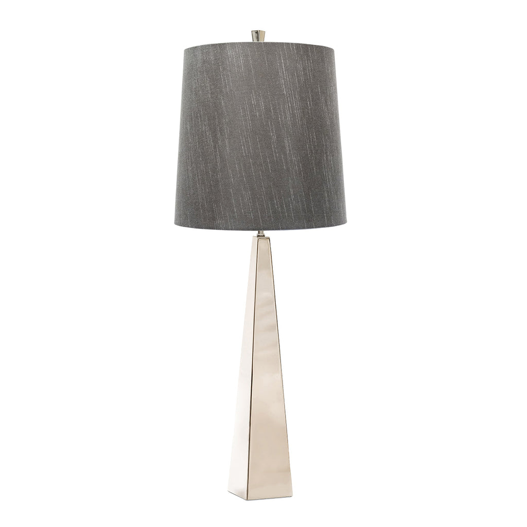 Ascent 1 Light Table Lamp - Polished Nickle - Elstead Lighting
