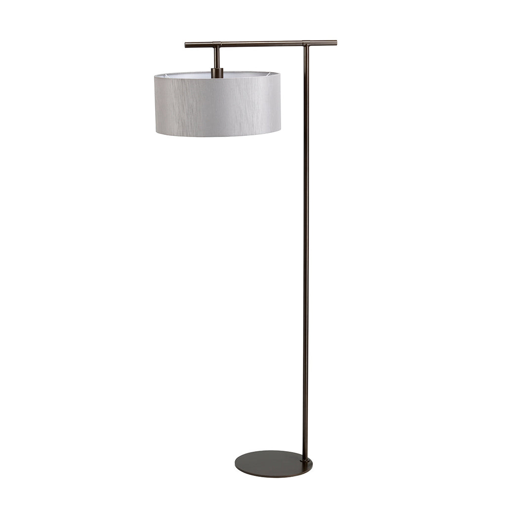 Balance 1 Light Floor Lamp - Dark Brown - Elstead Lighting