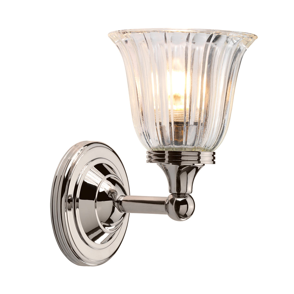 Austen 1 Light Wall Light - Polished Nickel - Elstead Lighting