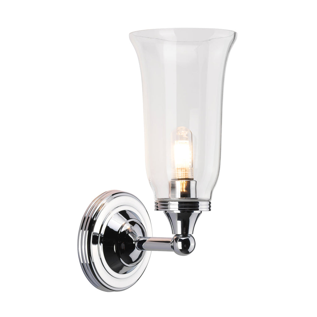 Austen 1 Light Wall Light - Polished Chrome - Elstead Lighting