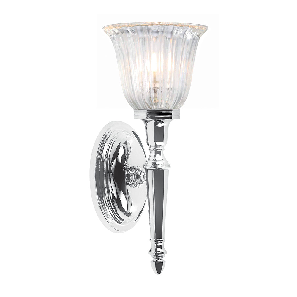 Dryden 1 Light Wall Light - Polished Chrome - Elstead Lighting