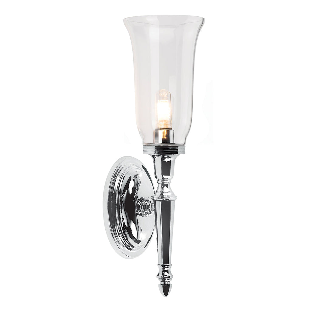 Dryden 1 Light Wall Light - Polished Chrome - Elstead Lighting