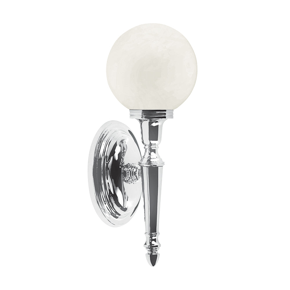 Dryden 1 Light Wall Light - Polished Chrome - Elstead Lighting