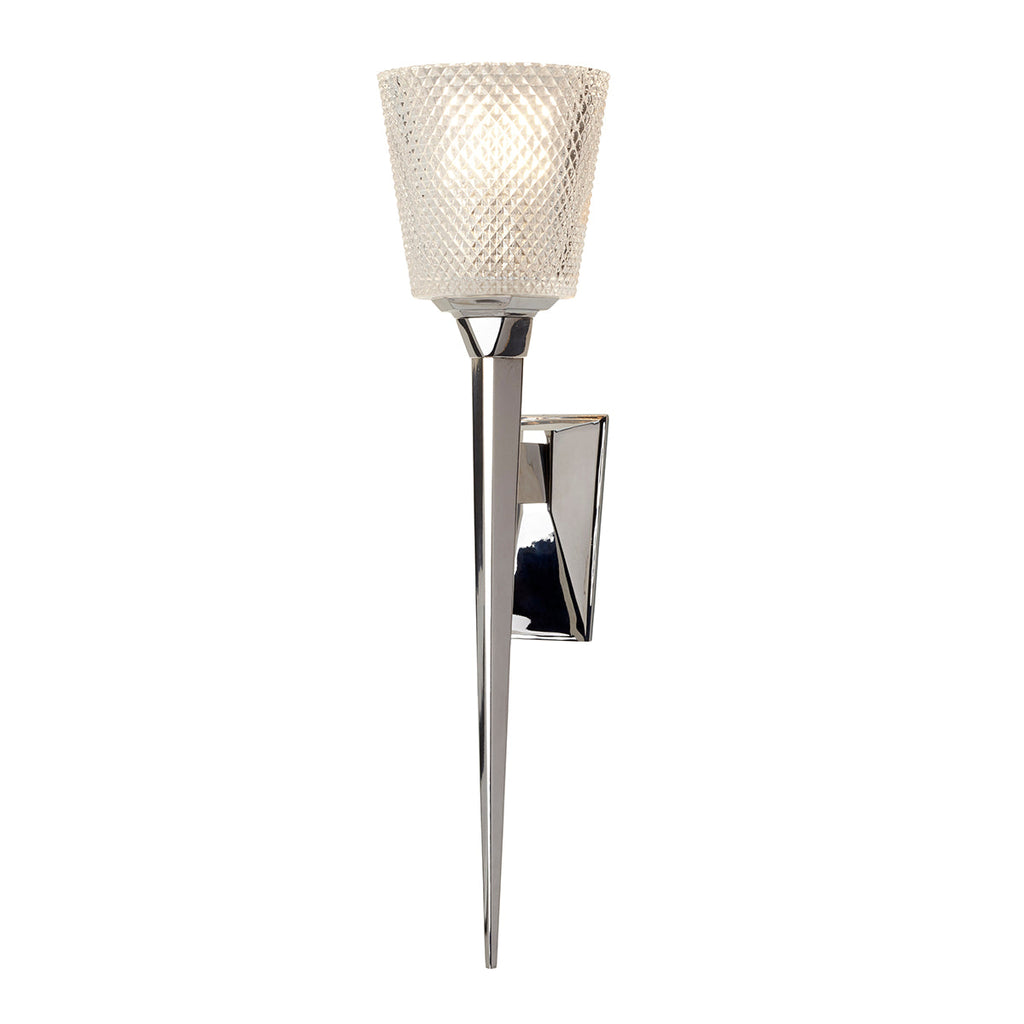 Verity 1 Light Wall Light - Polished Chrome - Elstead Lighting 