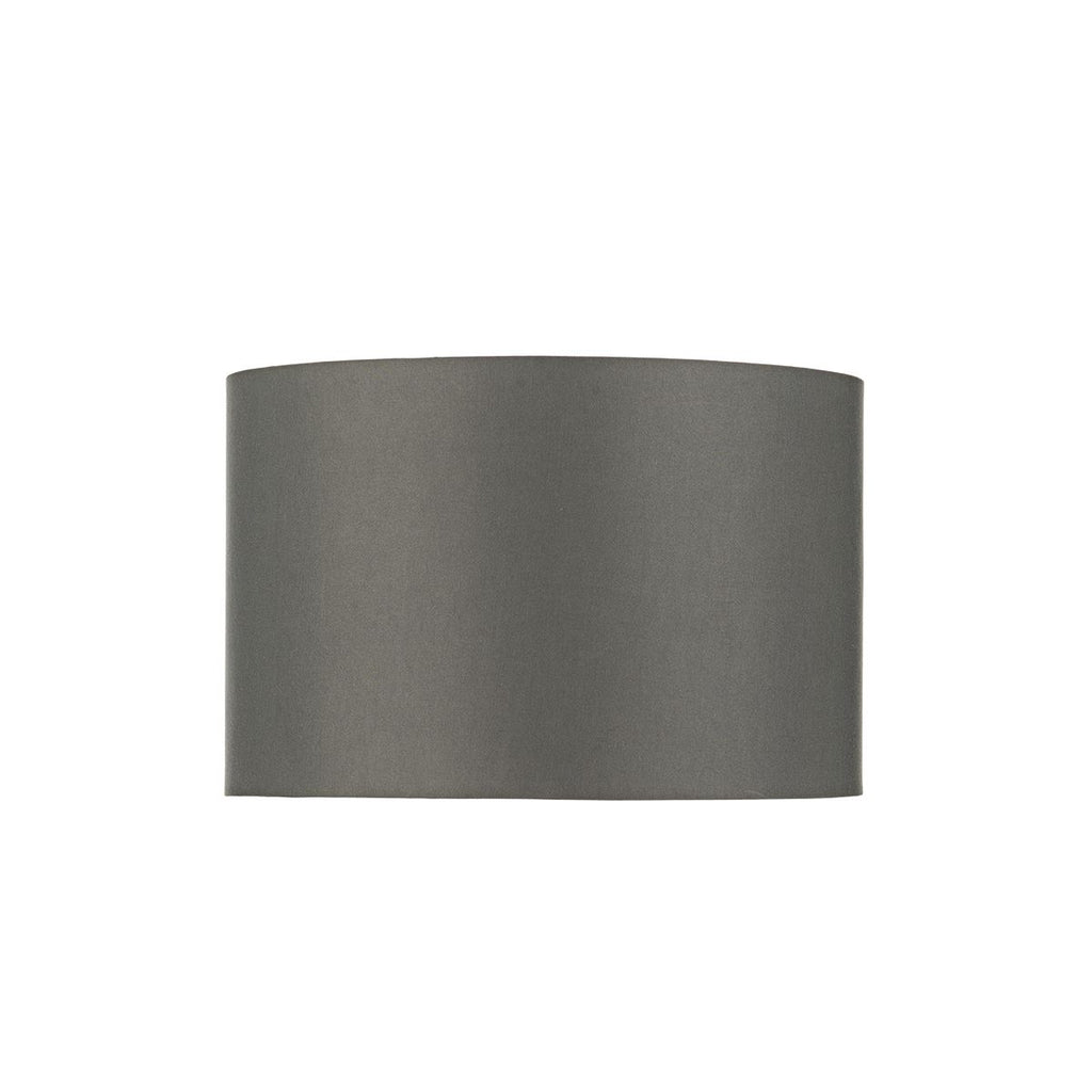 Bokara 38cm Grey Satin Drum by Dar Lighting