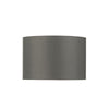 Bokara 38cm Grey Satin Drum by Dar Lighting