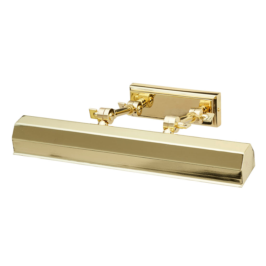 Chawton Medium Picture Light - Polished Brass - Elstead Lighting 