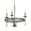 Crown 3 Light Chandelier - Elstead Lighting
