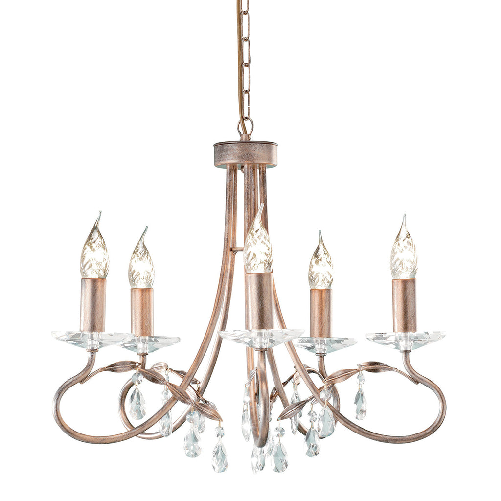 Christina 5 Light Chandelier - Elstead Lighting