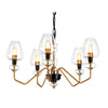 Armand 5 Light Chandelier - Aged Brass - Elstead Lighting