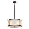 Corona 3 Light Pendant - Museum Bronze - Elstead Lighting