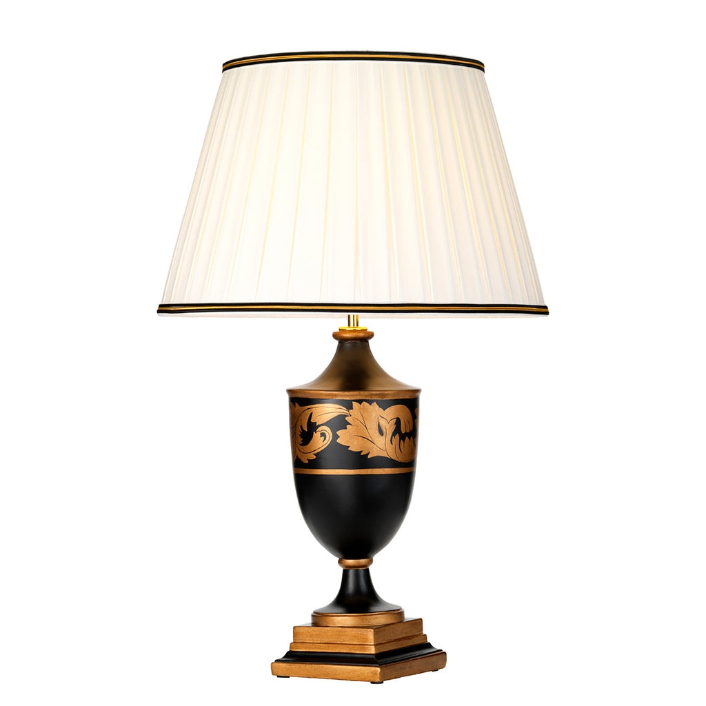 Narbonne 1 Light Table Lamp - With Tall Empire Shade - Elstead Lighting
