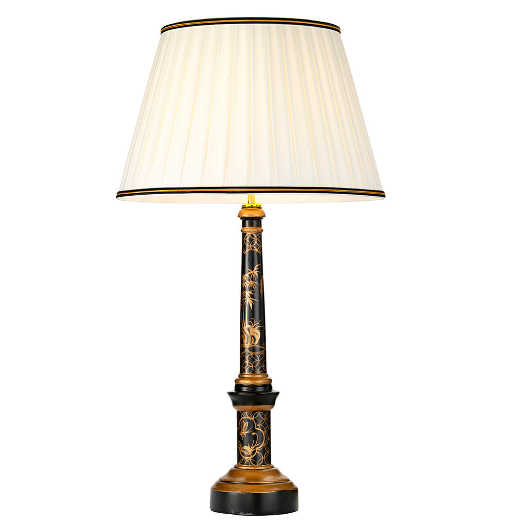 Strasbourg 1 Light Table Lamp With Tall Empire Shade - Elstead Lighting