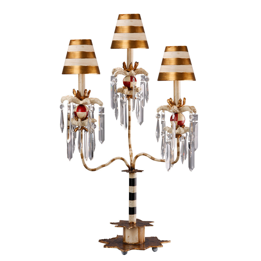 Birdland 3 Arm Table Lamp - Flambeau