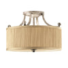 Abbey 3 Light Semi-Flush Light - Feiss