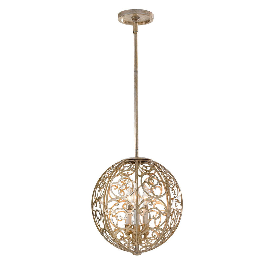 Arabesque 3 Light Chandelier  - Feiss