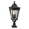 Cotswold Lane 3 Light Large Pedestal - Black - Feiss