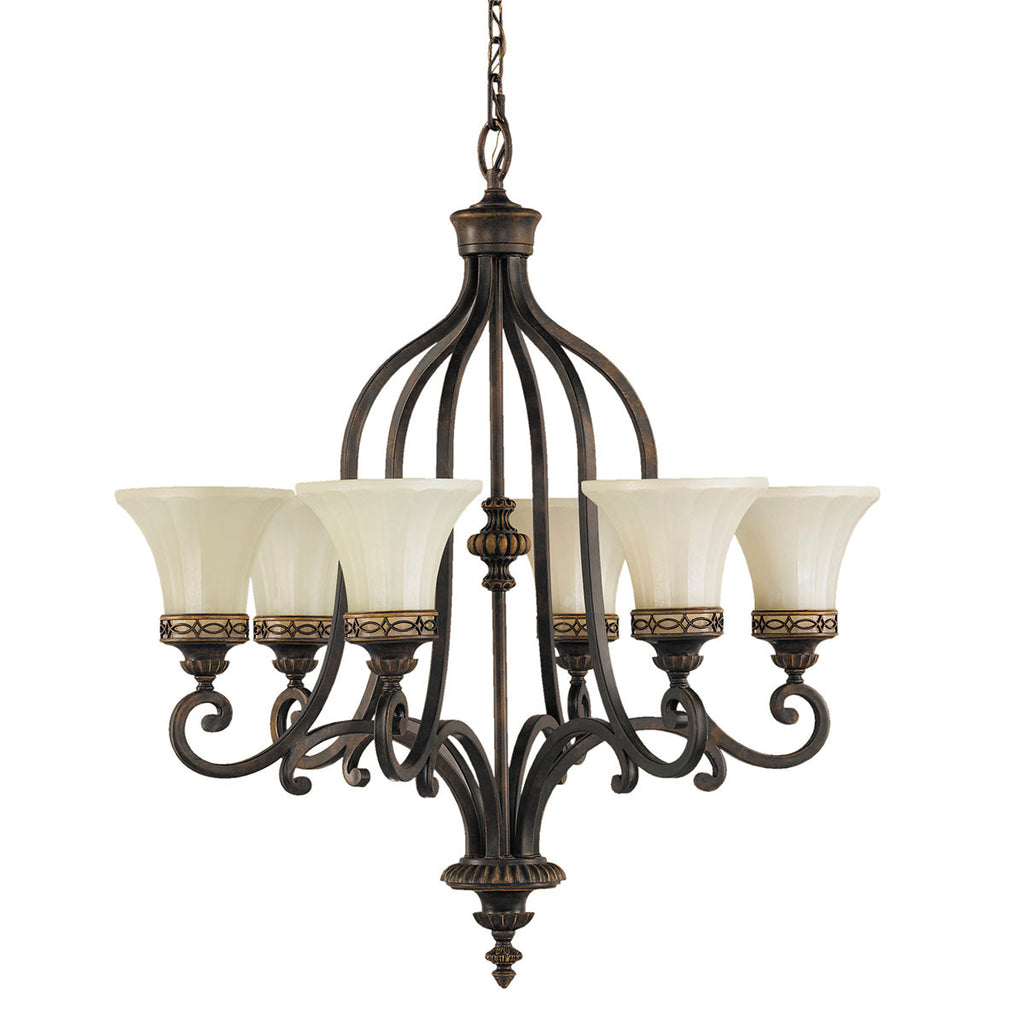 Drawing Room 6 Light Chandelier - Feiss