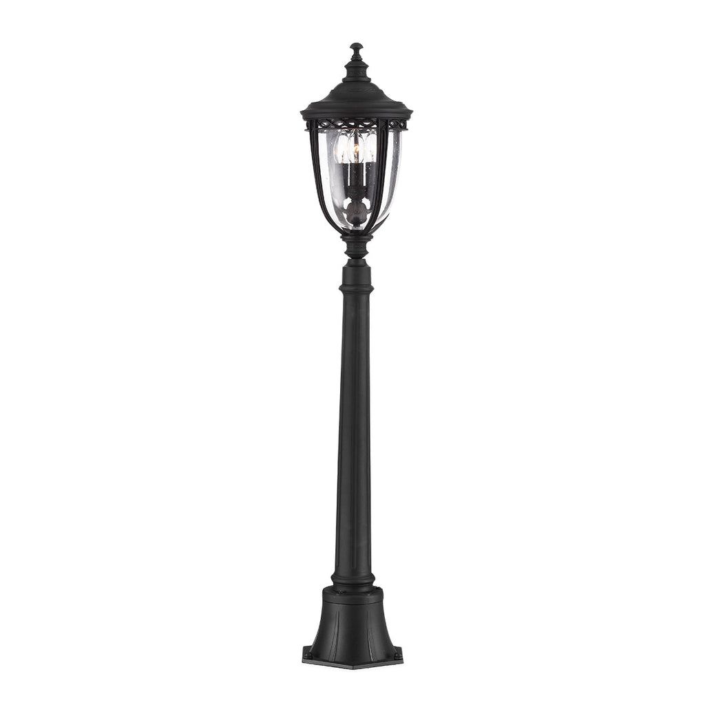 English Bridle 3 Light Medium Pillar - Lantern Black - Feiss
