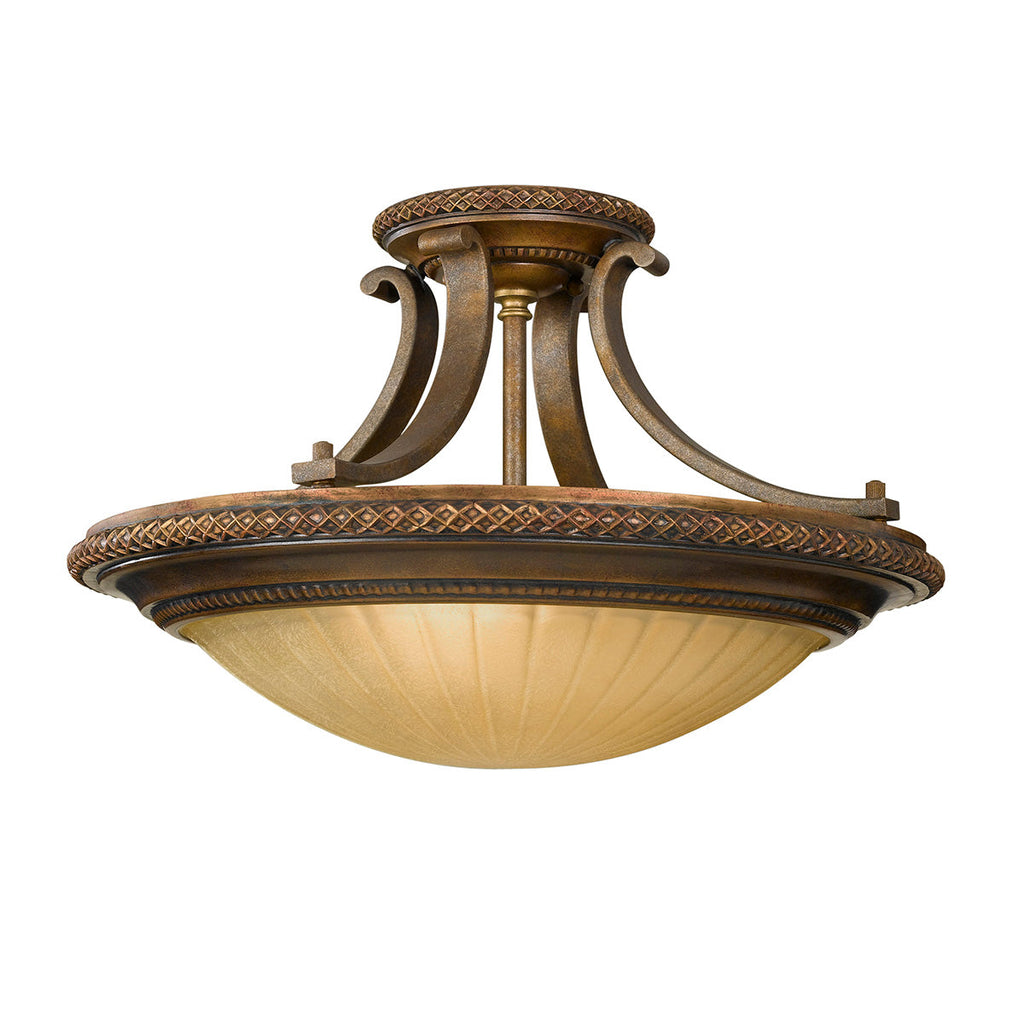 Kelham Hall 2 Light Semi-Flush Light  - Feiss