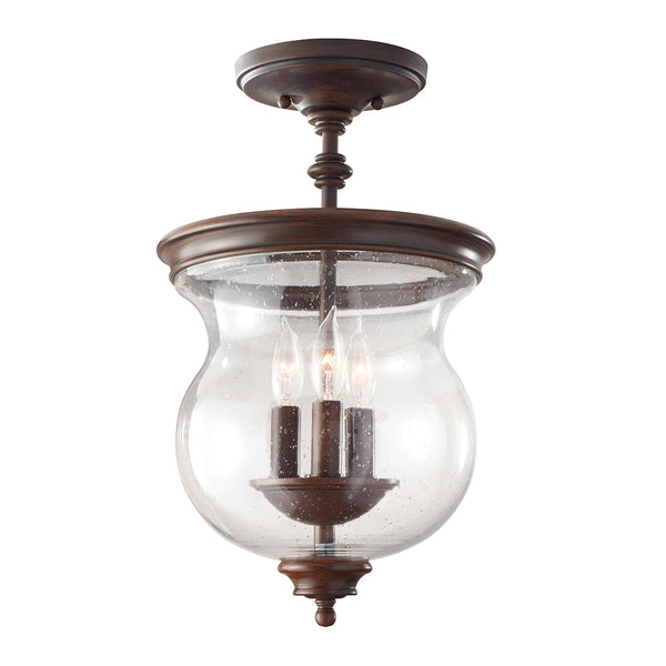 Pickering Lane 3 Light Semi-Flush  - Feiss
