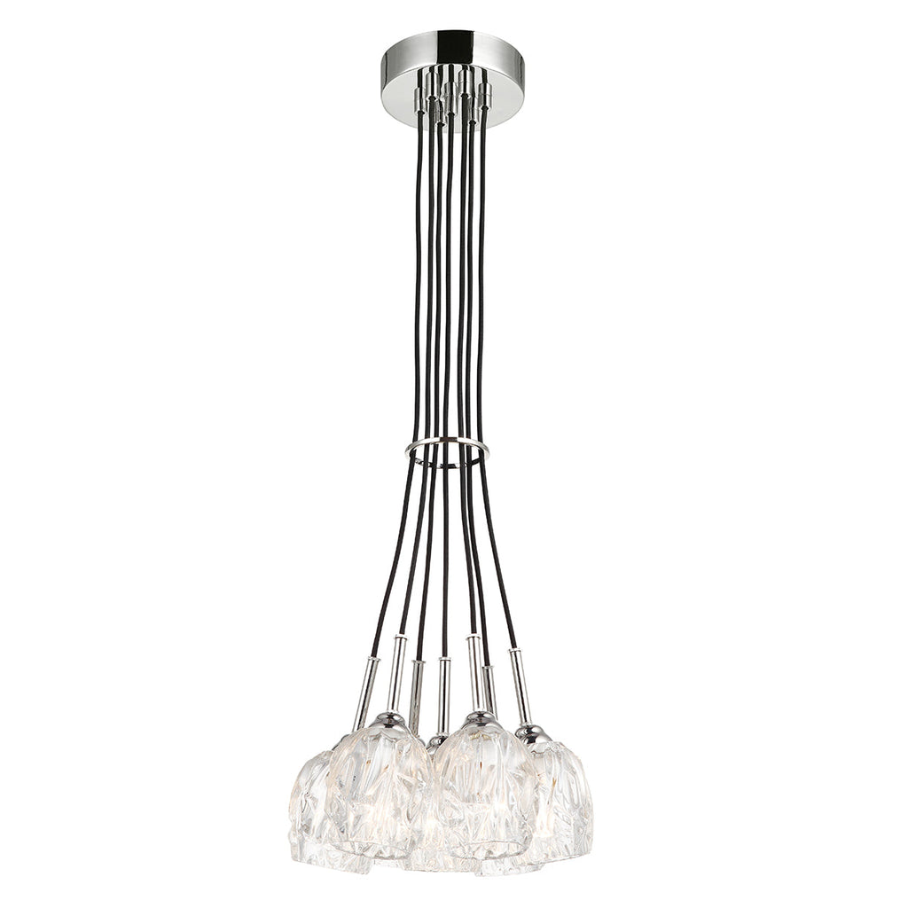 Rubin 7 Light Cluster Chandelier - Feiss