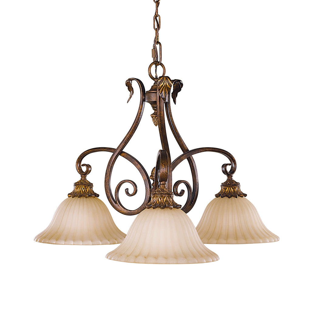 Sonoma Valley 3 Light Chandelier  - Feiss