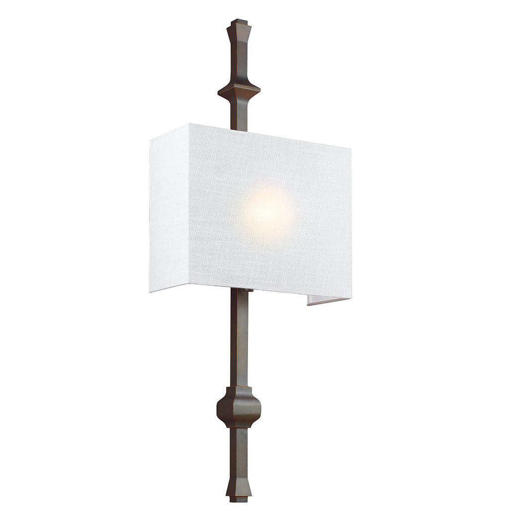 Teva 1 Light Wall Light - Antique Bronze - Feiss
