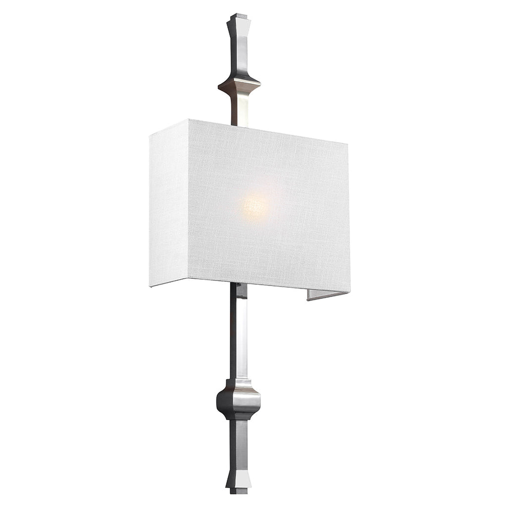 Teva 1 Light Wall Light - Polished Nickel - Feiss