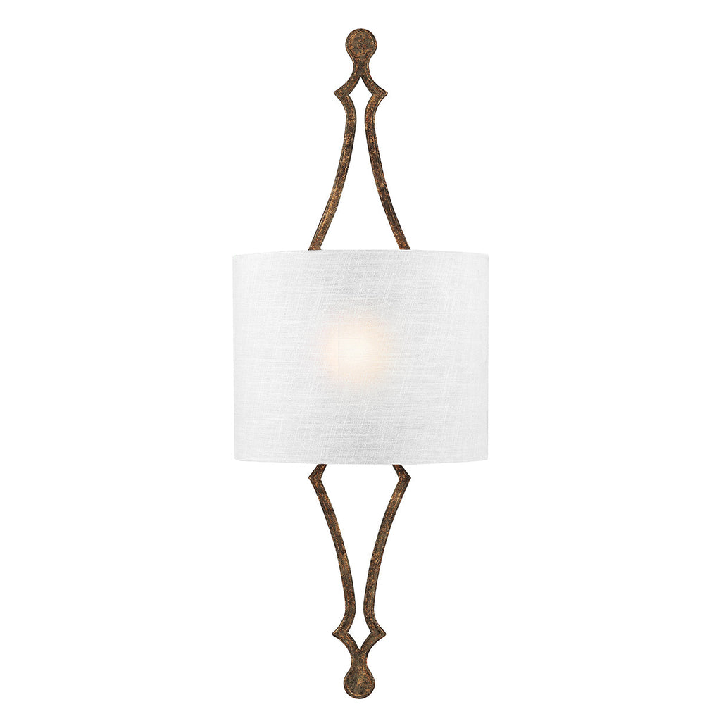 Tilling 1 Light Wall Light - Distressed Gold Leaf - Feiss