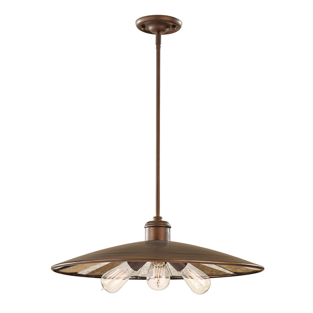 Urban Renewal 3 Light Large Pendant  - Feiss
